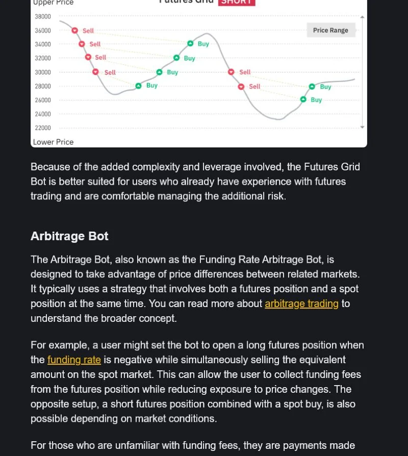 Binance Academy Arbitrage Bot 原理與期貨風險說明